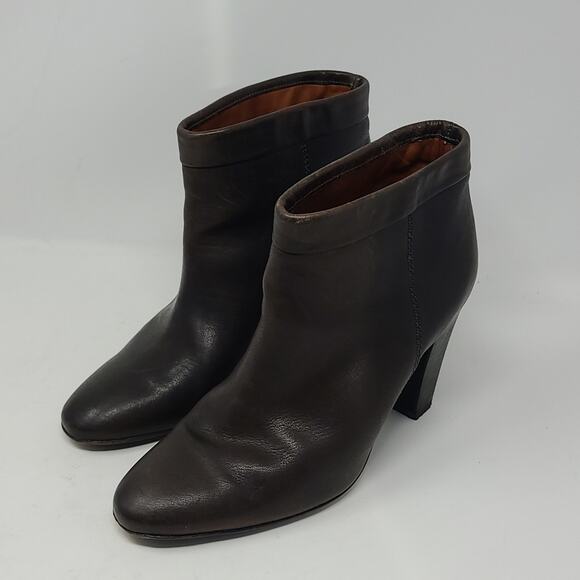 Isabel Marant Brown Leather Ankle Booties Size 40 - Picture 1 of 11